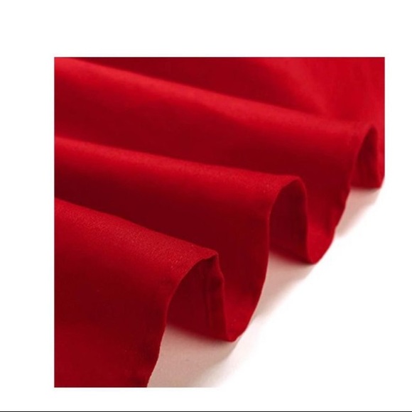 Anni Coco Women's Classic 1950s Vintage Hepburn midi sleeveless Dresses Red, L - Picture 4 of 11